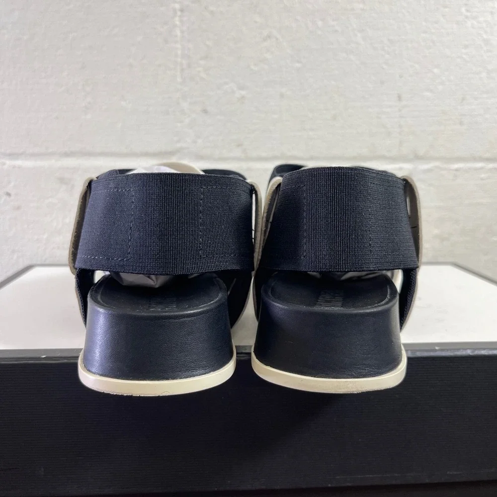 Camper‎ Atonik Sandal Black White Leather Criss Cross Women's Size 36 EU/6 US